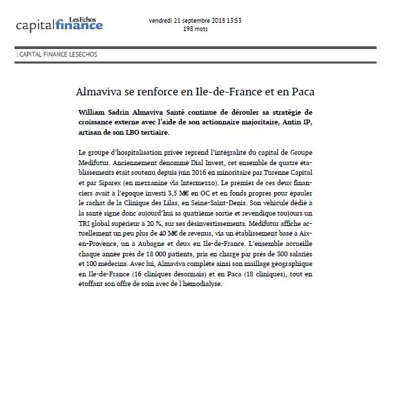 Almaviva se renforce en Ile-de-France et en Paca