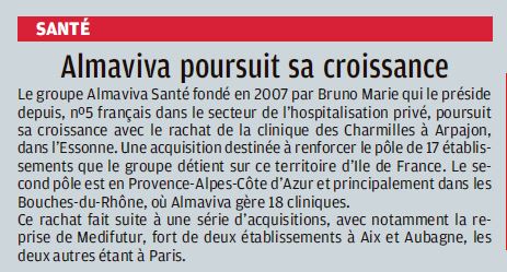 Almaviva poursuit sa croissance