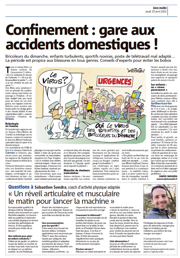 Confinement gare aux accidents domestiques